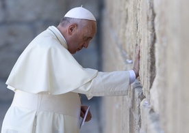 Franciszek przy Ścianie Płaczu